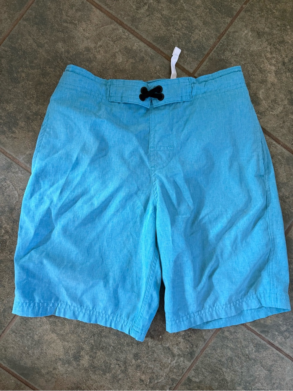 wonder nation Turquoise Swim Shorts with White Mesh Lining